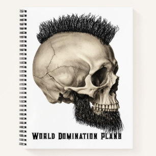 Skulls Spiral Notebook Notizblock