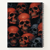 Skulls Spiral Notebook Notizblock (Rückseite)