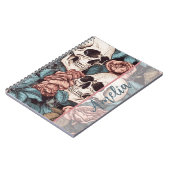 Skulls Spiral Notebook Notizblock (Linke Seite)