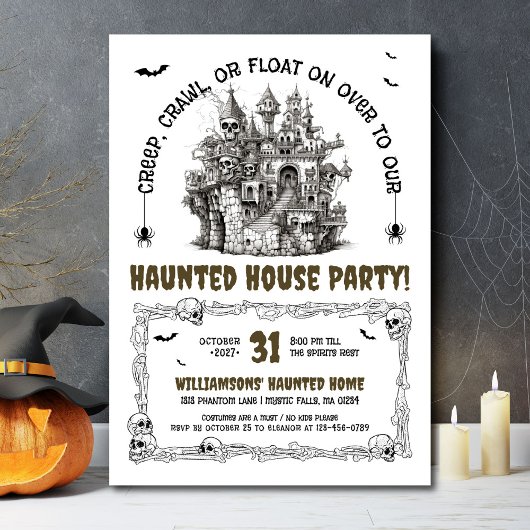 Skulls Spuk House Party Einladung