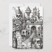 Skulls Spuk House Party Einladung (Rückseite)