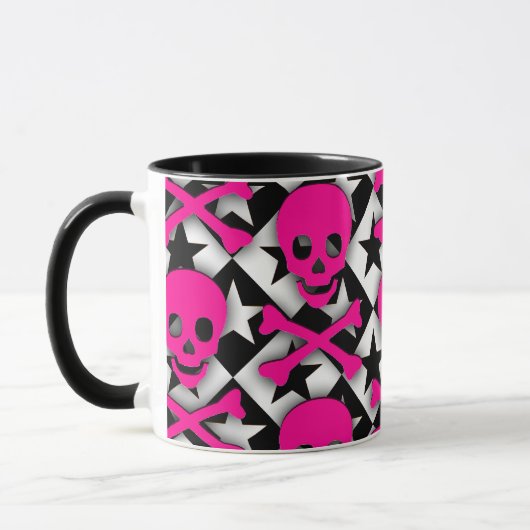 Skulls & Stars Tasse (Links)