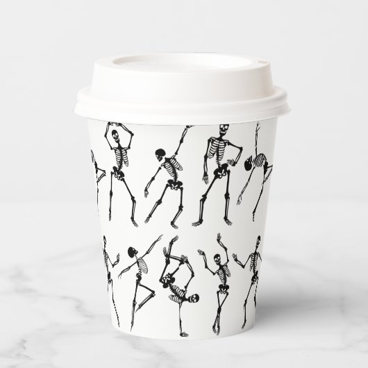 Skulls tanzen pappbecher (Vorderseite)