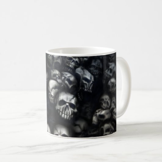 Skulls-Tasse Kaffeetasse (VorderseiteRechts)