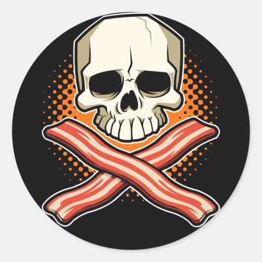 Skulls und Bacon Stickers (Vorderseite)