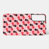 Skulls und Crossbones Muster Samsung Galaxy Hülle (Rückseite (Horizontal))