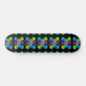 Skulls und Crossbones Muster Skateboard (Horizontal)
