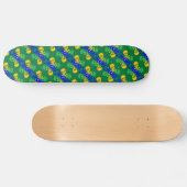 Skulls und Crossbones Muster Skateboard (Horizontal)