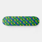 Skulls und Crossbones Muster Skateboard (Horizontal)