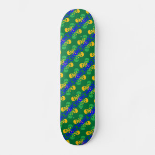 Skulls und Crossbones Muster Skateboard