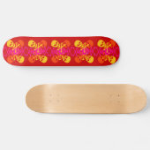 Skulls und Crossbones Muster Skateboard (Horizontal)