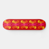Skulls und Crossbones Muster Skateboard (Horizontal)