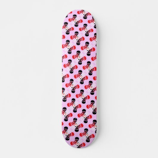 Skulls und Crossbones Muster Skateboard (Vorne)