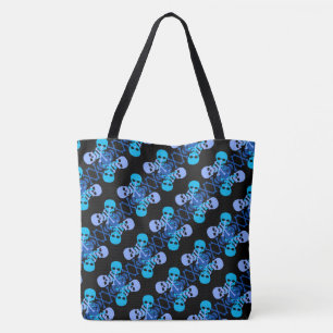 Skulls und Crossbones Muster Tasche