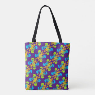 Skulls und Crossbones Muster Tasche