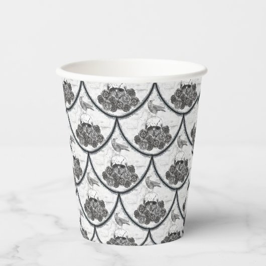 Skulls und Crows Paper Cups Pappbecher (Vorderseite)