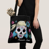 Skulls und Gitarren Blume Tasche (Von Nahem)
