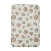 Skulls und Kürbis Halloween Muster Badematte (Vorderseite Vertikal)