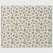 Skulls und Kürbis Halloween Muster Geschenkpapier (Flach)