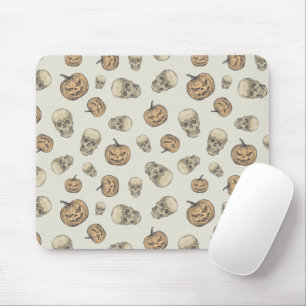 Skulls und Kürbis Halloween Muster Mousepad