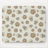 Skulls und Kürbis Halloween Muster Mousepad (Vorne)