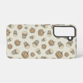 Skulls und Kürbis Halloween Muster Samsung Galaxy Hülle (Rückseite (Horizontal))