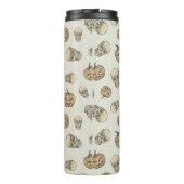 Skulls und Kürbis Halloween Muster Thermosbecher (Rückseite)