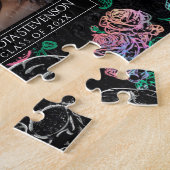 Skulls und Ombre Rose | Gothic Abschluss Foto Puzzle (Seite)
