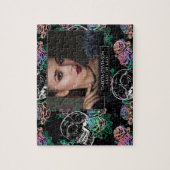 Skulls und Ombre Rose | Gothic Abschluss Foto Puzzle (Vertikal)