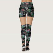 Skulls und Ombre Rose | Gothic Glam Pastel Grunge Leggings (Rückseite)