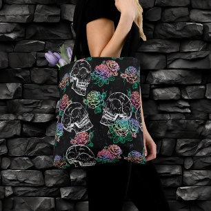 Skulls und Ombre Rose   Gothic Glam Pastel Grunge Tasche