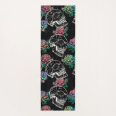 Skulls und Ombre Rose | Gothic Glam Pastel Grunge Yogamatte (Rückseite)