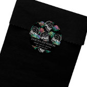 Skulls und Ombre Rose | Gothic Glam Vielen Dank Runder Aufkleber