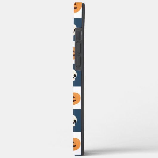 Skulls und Pumpkins Karos Case-Mate iPhone Hülle (Rückseite / Links)