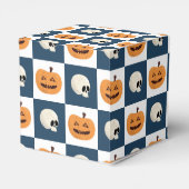 Skulls und Pumpkins Karos Geschenkschachtel (Rückseite)