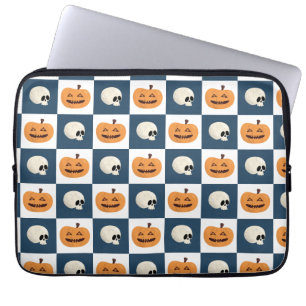 Skulls und Pumpkins Karos Laptopschutzhülle