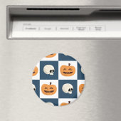 Skulls und Pumpkins Karos Magnet (In Situ (Geschirrspüler))