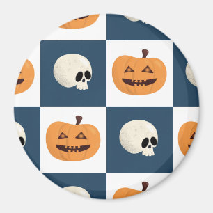 Skulls und Pumpkins Karos Magnet