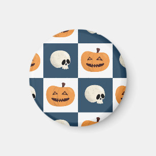 Skulls und Pumpkins Karos Magnet