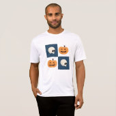 Skulls und Pumpkins Karos T-Shirt (Vorne ganz)