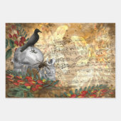 Skulls und Raven Creepy Geschenkpapier Set (Vorderseite 3)