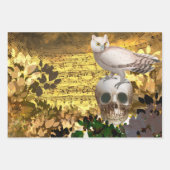 Skulls und Raven Creepy Geschenkpapier Set (Vorderseite 2)