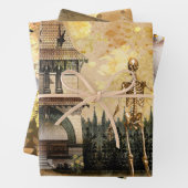 Skulls und Raven Creepy Geschenkpapier Set (Beispiel)