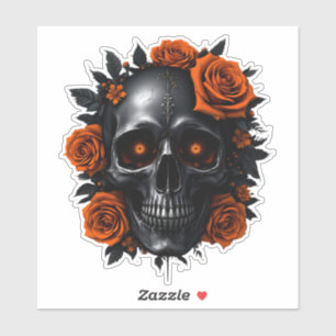 Skulls und Rose Aufkleber