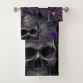 Skulls und Rose Badhandtuch Set (Insitu)