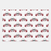 Skulls und Rose Gothic Wrapping Paper Geschenkpapier Set (Vorderseite 2)