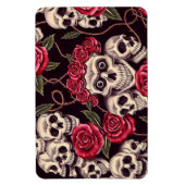 Skulls und Rose Magnet (Vertikal)