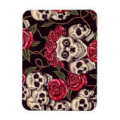 Skulls und Rose Magnet (Vertikal)