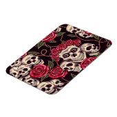 Skulls und Rose Magnet (Linke Seite)