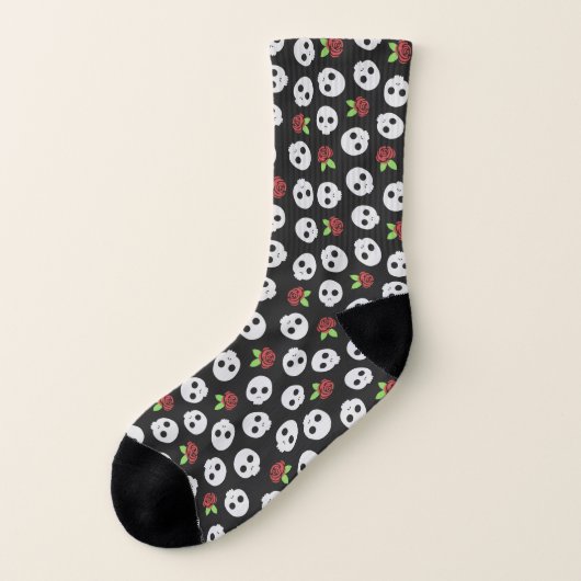 Skulls und Rose Socken (Links - Außen)
